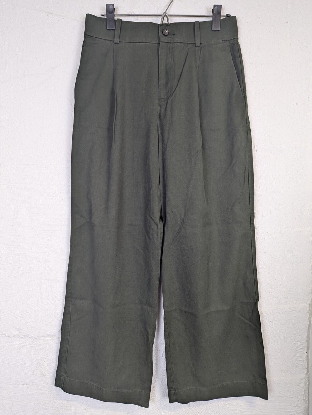 Everlane Wide Leg Trousers Pants High Rise Tencel Cotton Office Classic Womens 4